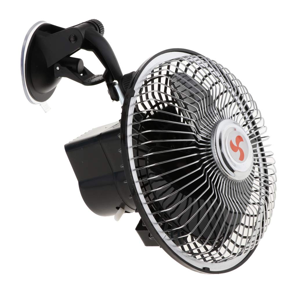 Ventilateur électrique avec ventouse pour pare-brise de voiture et camion 15,2 cm 24 V