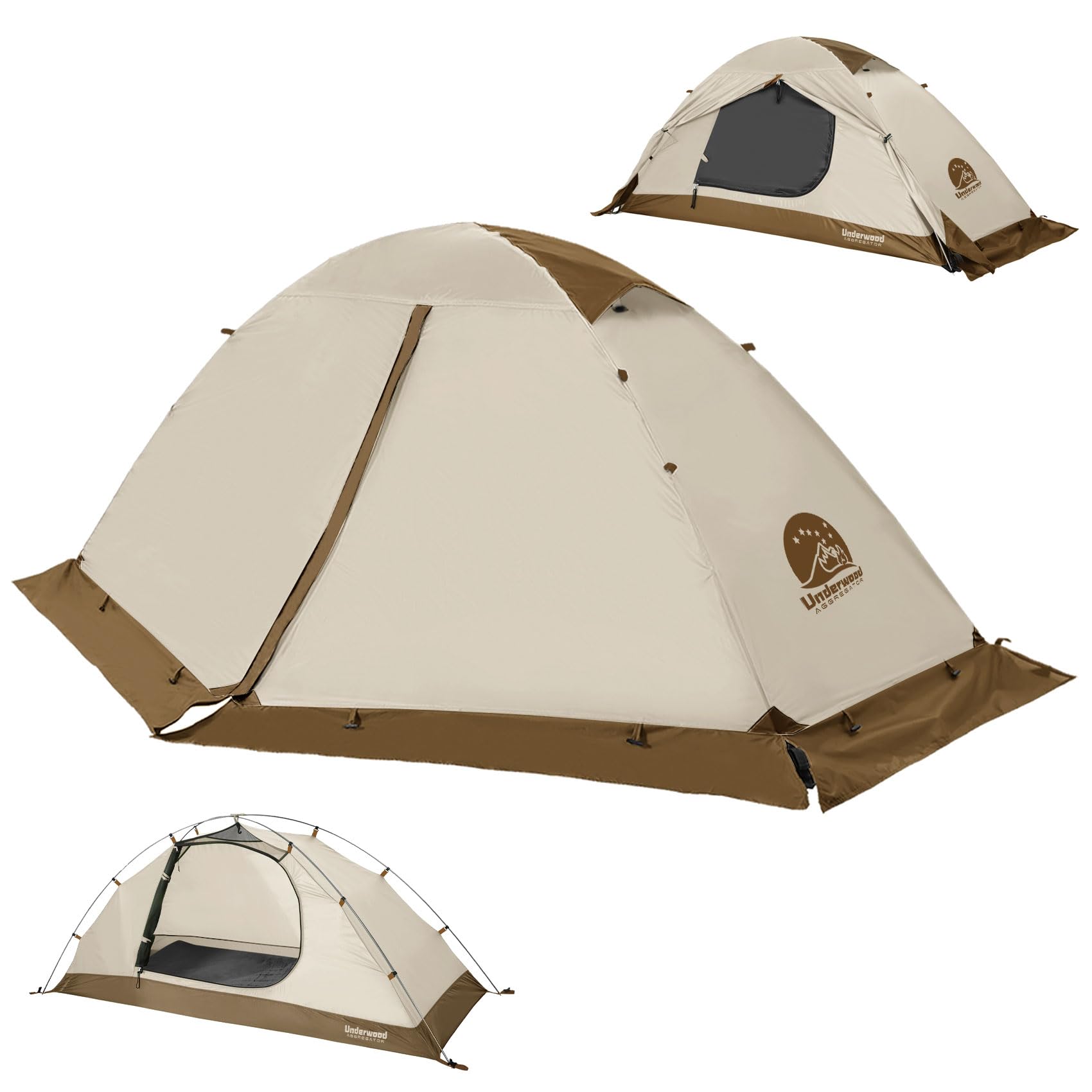 1-Person Backpacking Tent for 4-Season - Winter Waterproof Tent for One Person, Lightweight Camping Gear for Backpacking, Easy Set Up Cold Weather Essentials by Underwood Aggregator-image-13