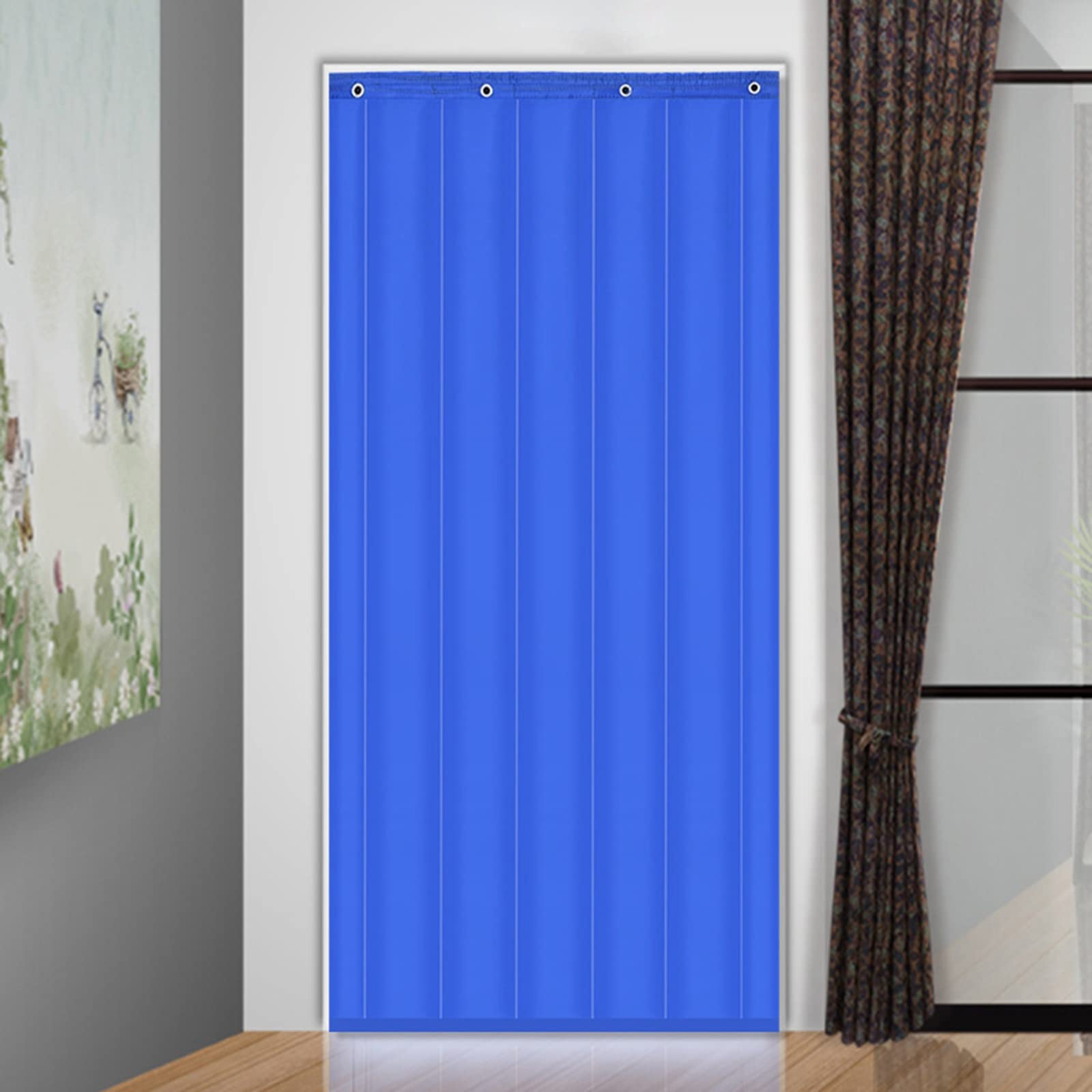 Tenda termica isolante per porte pieghevoli con cotone spesso e tessuto Oxford resistente, ideale per ingresso del soggiorno e uso interno