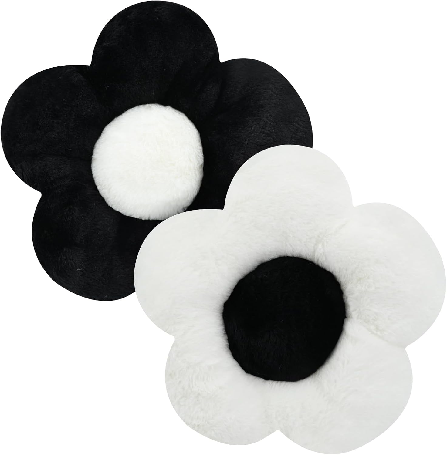 Fadcaer 2 Pcs Flower Floor Pillow Seating Cushion 35cm Flower Shaped ...