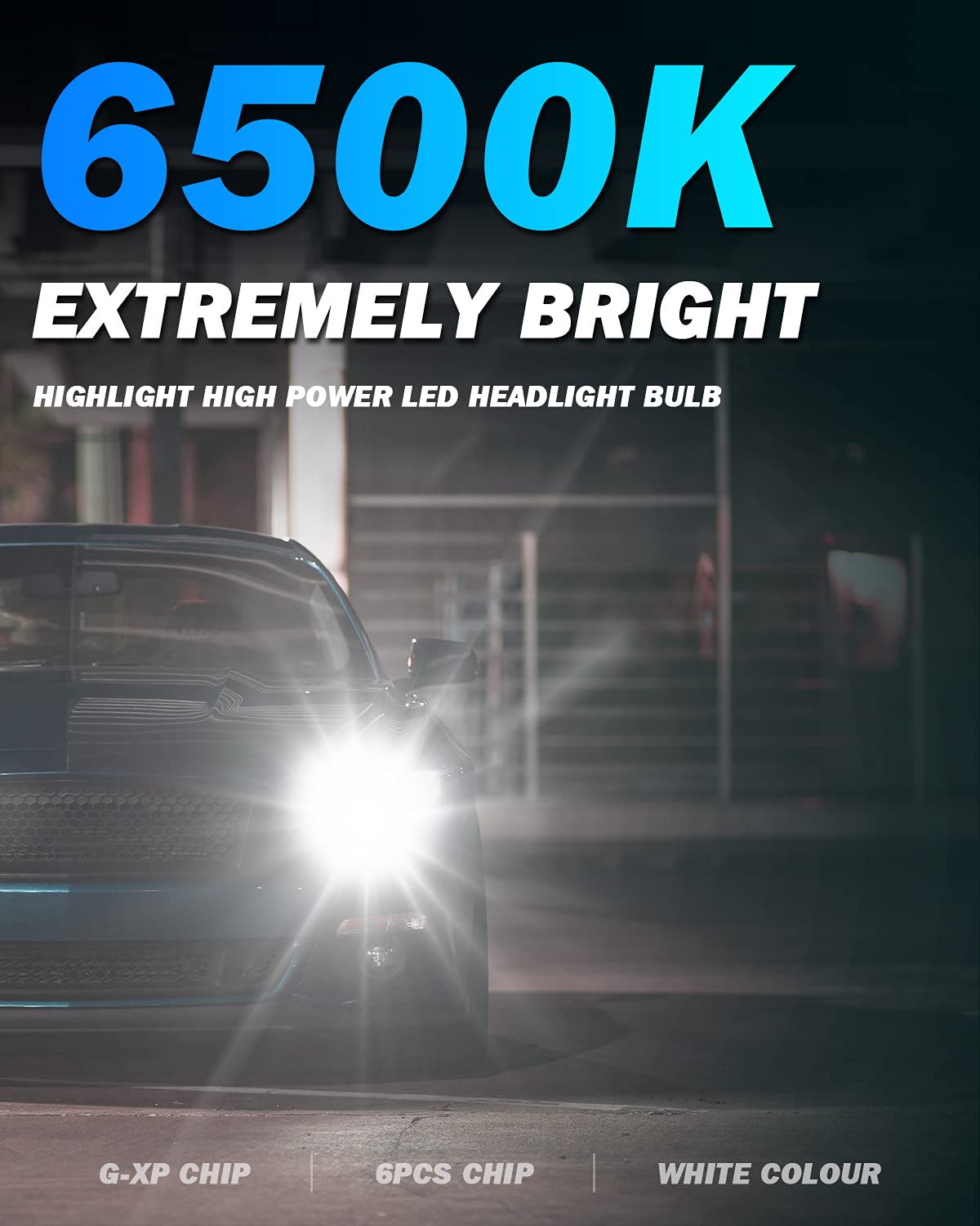 OUSHI Lampadine H7 LED, 110W, Canbus 20000 LM Fari a LED H7 Impermeabile 6500K Xenon Bianche, H7 Abbaglianti o Anabbaglianti Fari Per Auto, Confezione Da 2