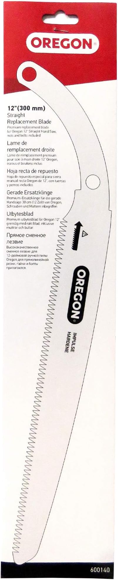 OREGON Straight Replacement Blade for 12 Inch Arborist Hand Saw, 600140