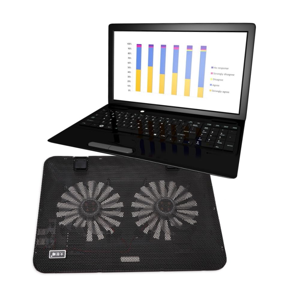 Base ajustable para laptop de 6 pulgadas con ventilador miniatura 5