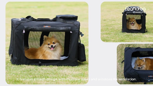 Amazon.co.jp: FEANDREA キャリーバッグ 中型犬 大型猫 ペットキャリー
