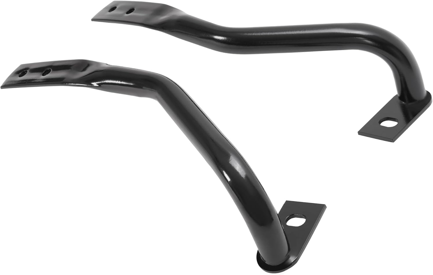 KUAFU Front Bumper Bracket Compatible with 2007-2013 GMC Sierra/Chevrolet Silverado 1500 GM1042107 GM1043107 22861858 22861859 Bumper Cover Brace Pair Steel Powder Coated