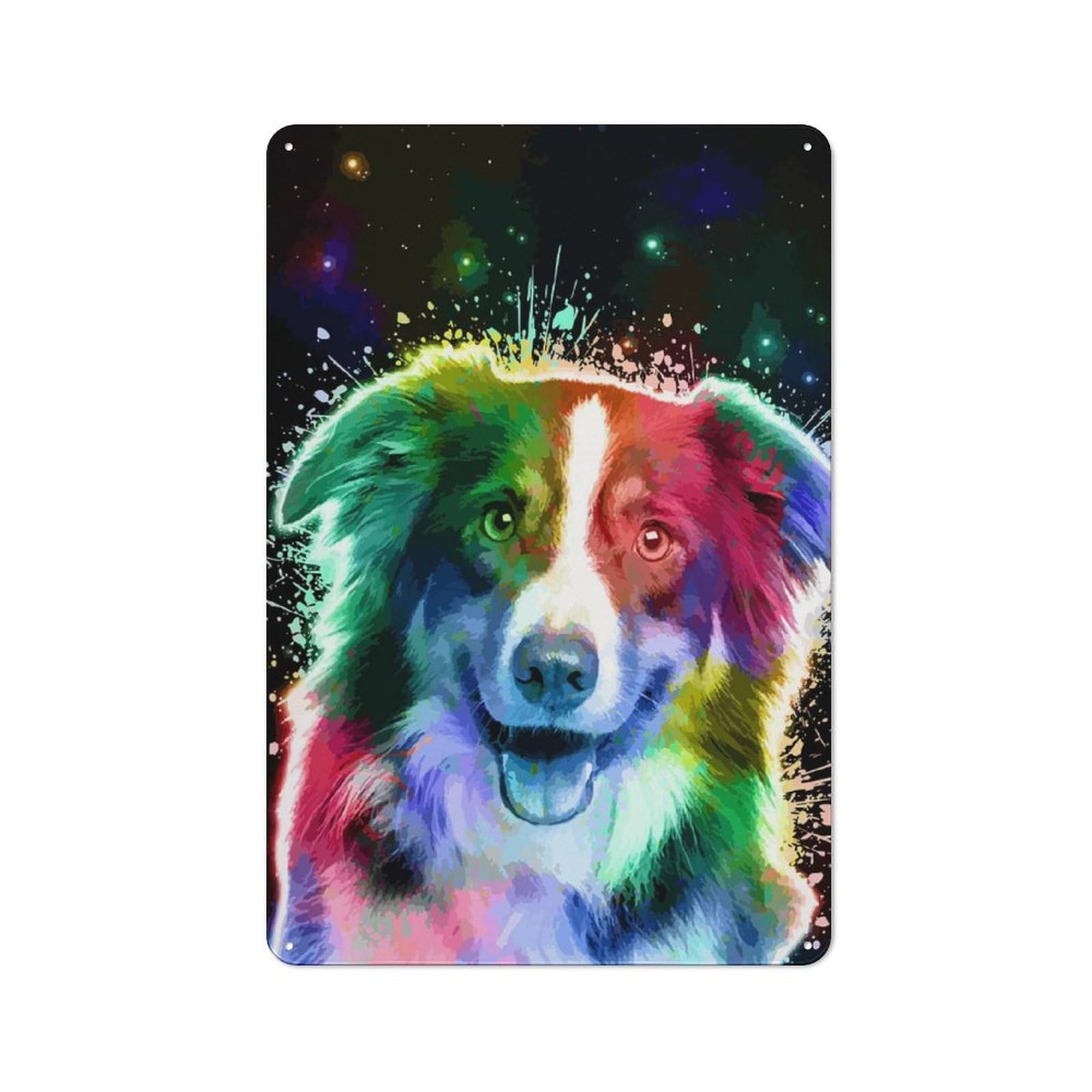 Junmoney Majestic Dog Metal Sign 30X20cm With For Hallway Wall, Vintage Decor, For Vintage Wall Decor Fans, For Themed Room Decoration