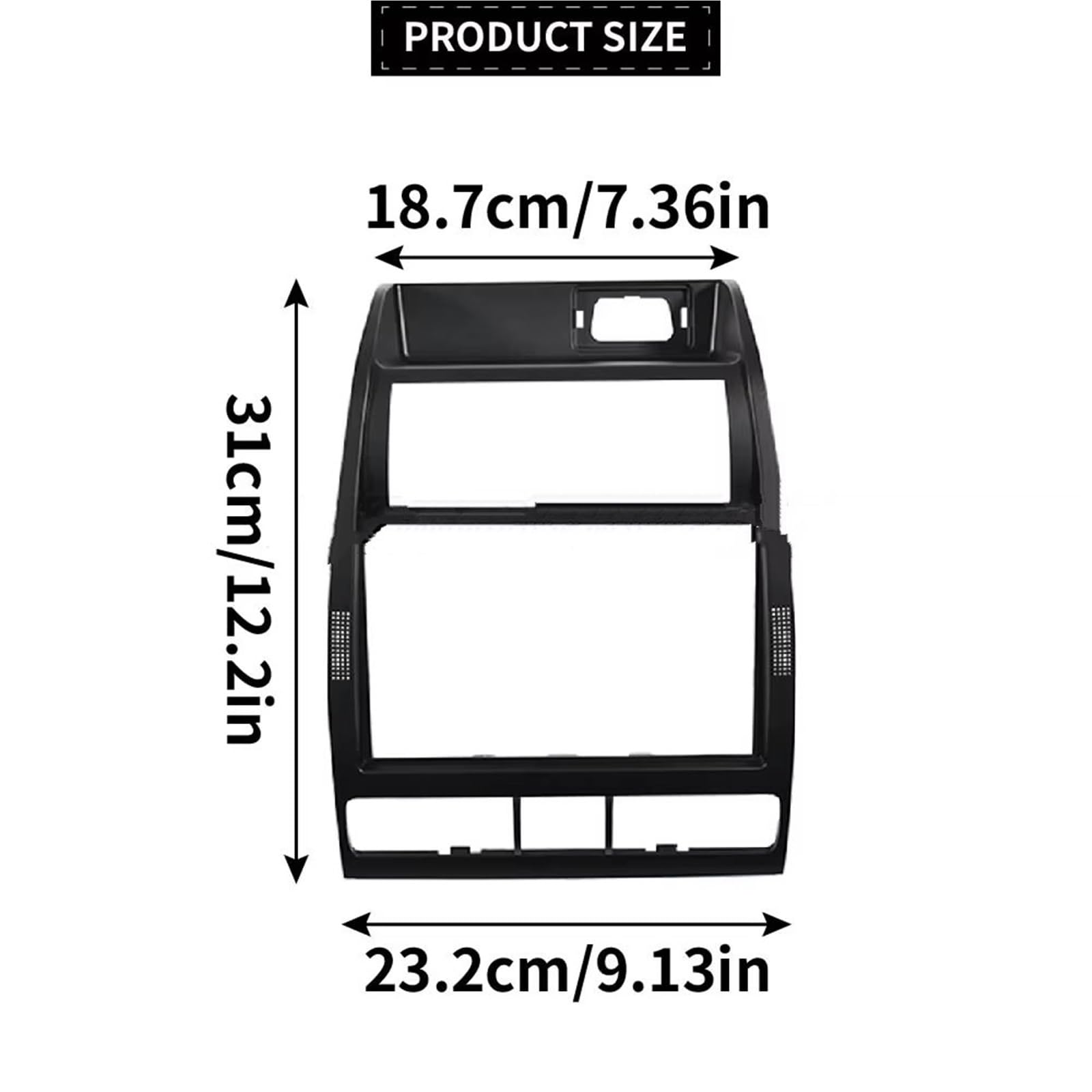 Radioblende Doppel 1M0863263 Für Sitz Für Leon Mk1 Toledo 2000-2006 Outlet Radio Konsole Panel Abdeckung Schwarz Auto Zubehör Zentrales Radiobedienfeld