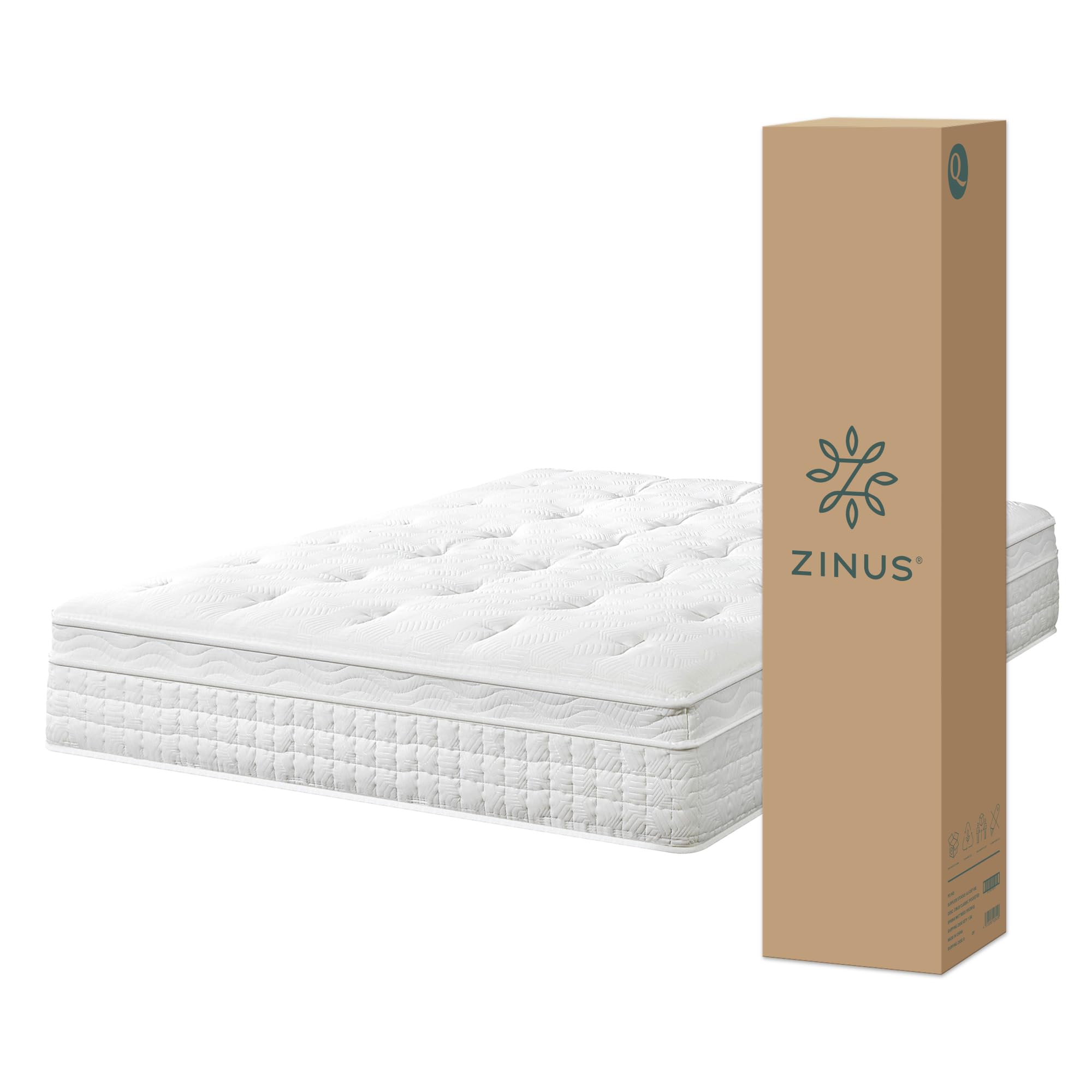 Amazon.co.jp: ZINUS Prime Luxe ハイブリッドマットレス クイーン 厚