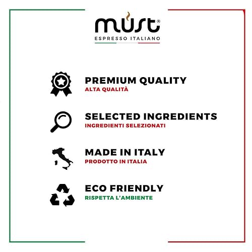Miniatura 3 de MUST, 100 cápsulas de café en aluminio 100% reciclable, intensidad de mezcla Cremoso 68, 10 paquetes de 10 cápsulas, compatible con máquina