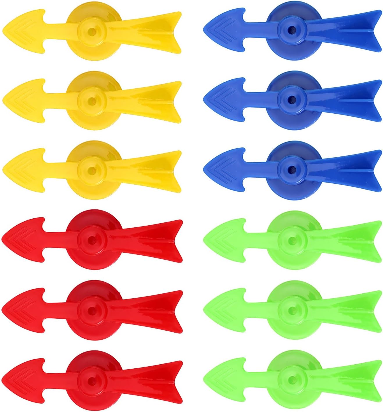 12pcs Arrow Game Spinners, 2.83in 4 Colors Plastic Spinner Game Pointer Versatile Tool for DIY Board Games Party Projects Classroom Probability Activities