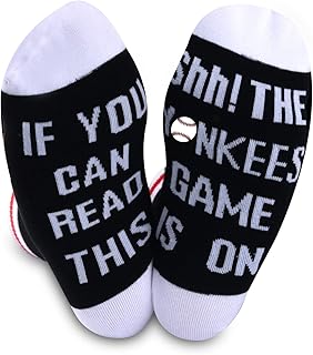 TSOTMO 2 Pairs Socks Baseball Gift Game Day Novelty Socks for Bsaeball Lovers Team Coach Player Gift