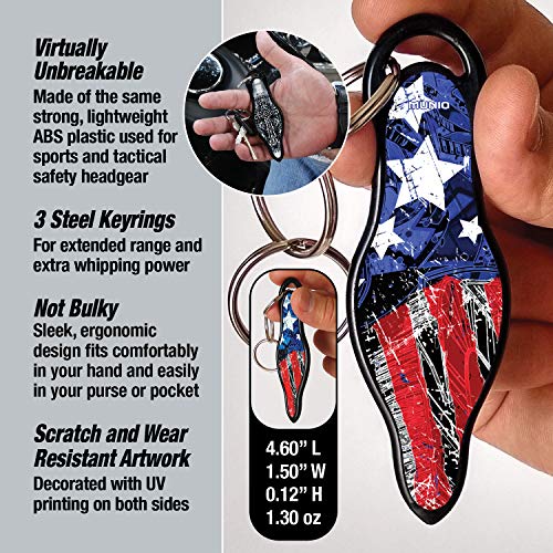 MUNIO Self Defense Kubaton Keychain with Ebook (Triple Hoot)