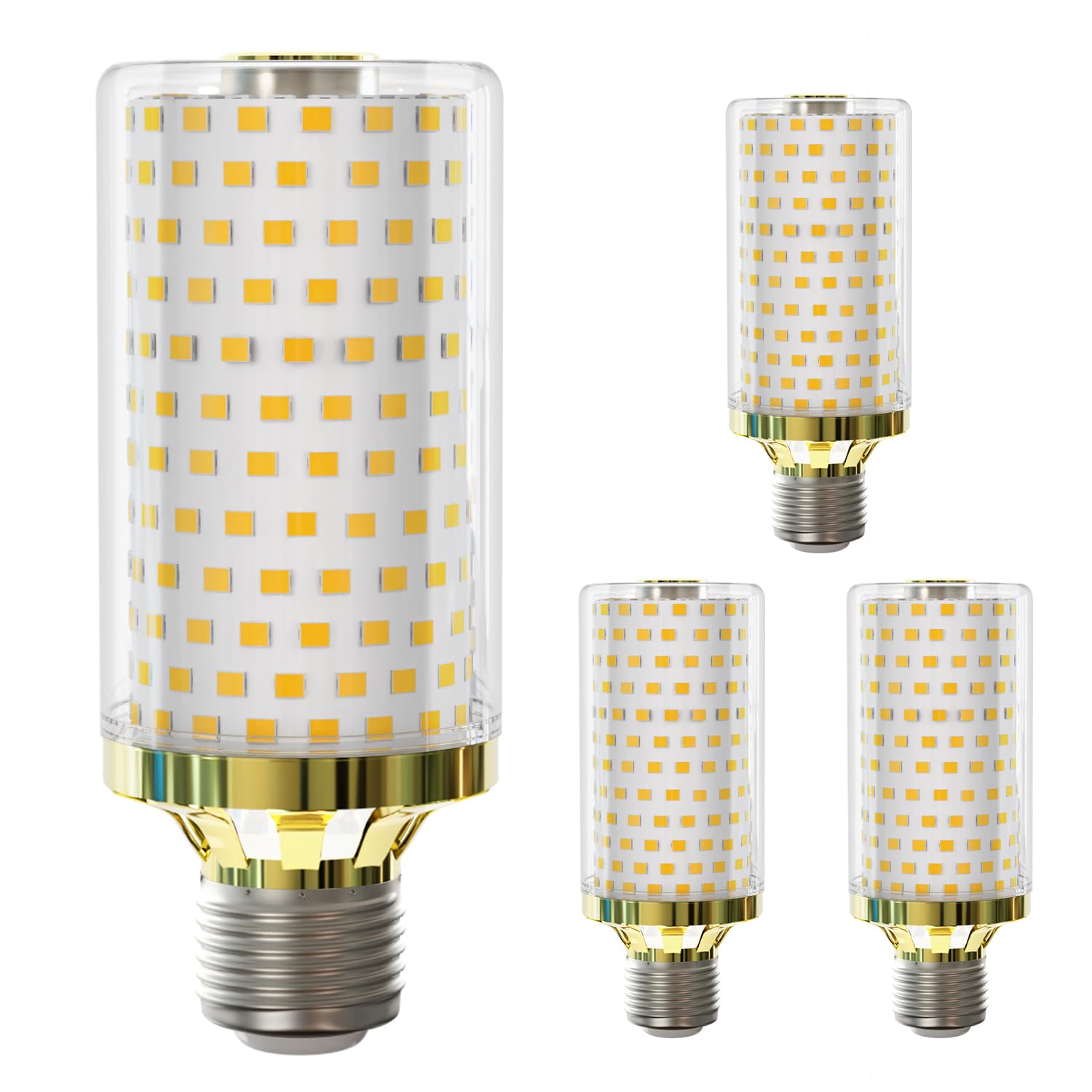 MDee LED Lampe E27 Maiskolben 15W, Glühbirne E27 Warmweiß 3000K, ersatz 150W Glühlampe, 2800 Lumen, AC 230V, Nicht Dimmbar, Edison Schraube Energiesparlampe für Heimbeleuchtung, 4er Pack