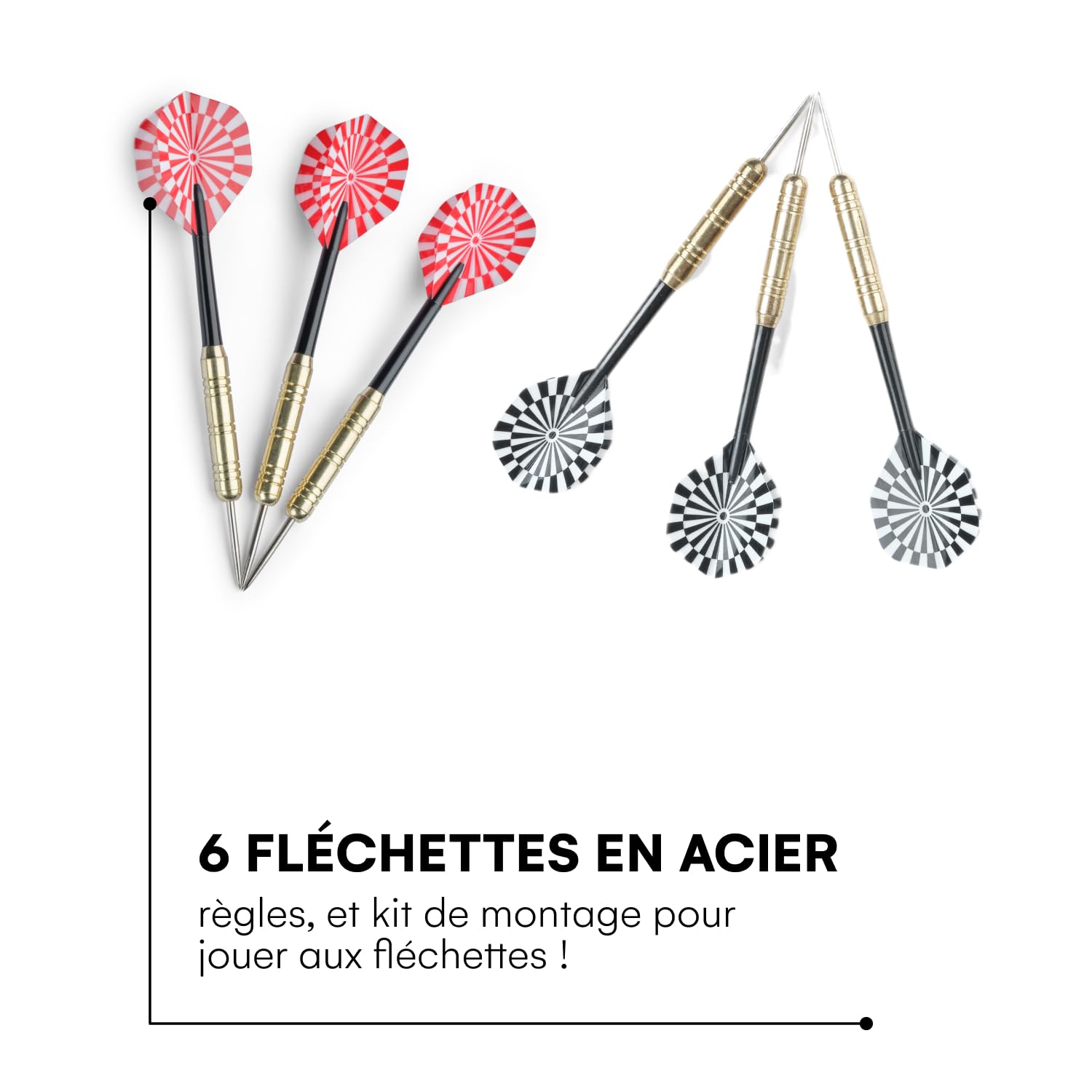 Diana De Dardos Dartboard Force 8 - Cerdas De Sisal De Clase A - Construcción De Alambre De Hoja Profesional - 451 X 38 Mm – Juego Dardos + Libro De Reglas + Kit De Ensamblaje