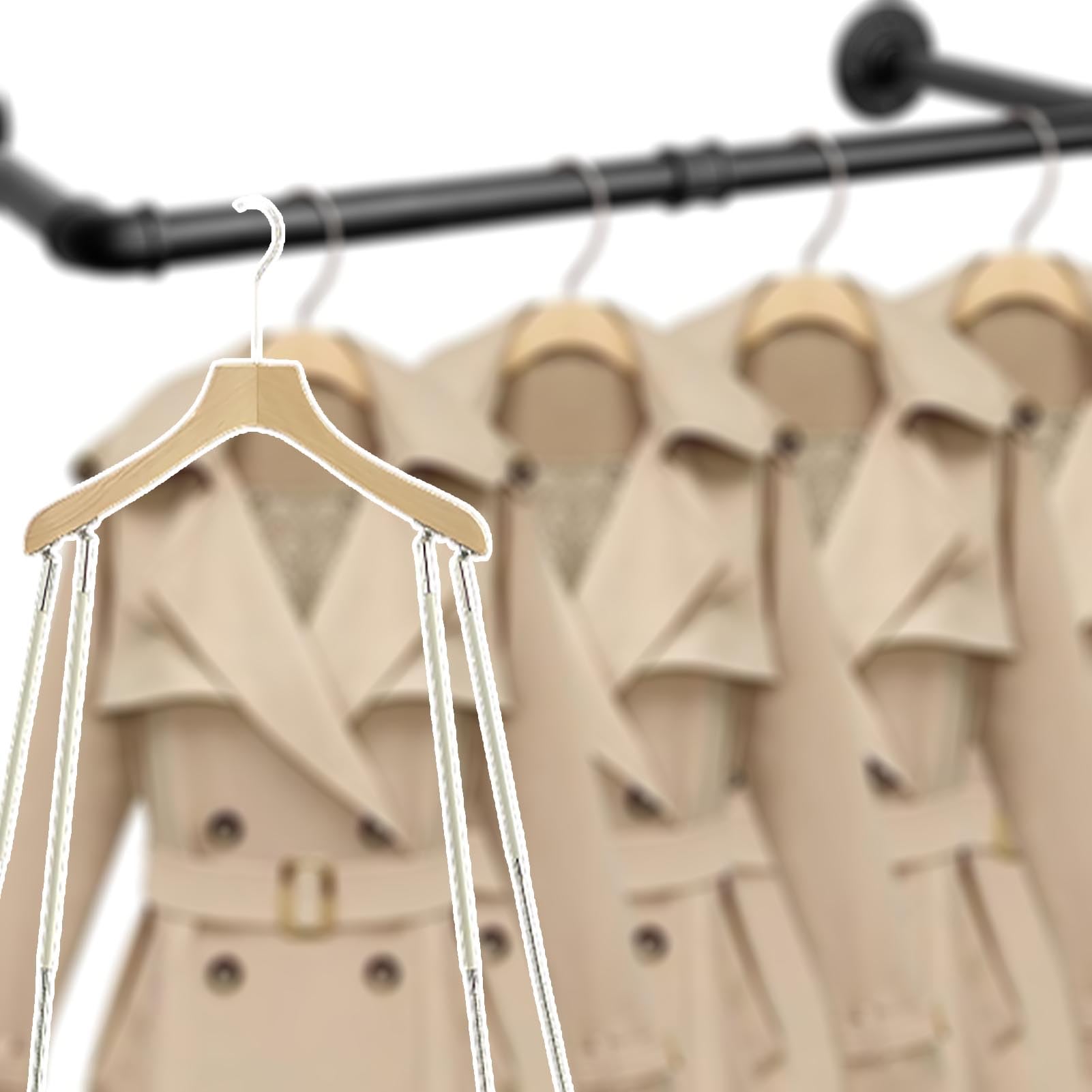 HCZKIUJY Mannequin Clothing Telescopic Hanger for Coats, Women's Half-body Hanger for Wedding Dresses, Mannequin Clothing Display Stand with Arms