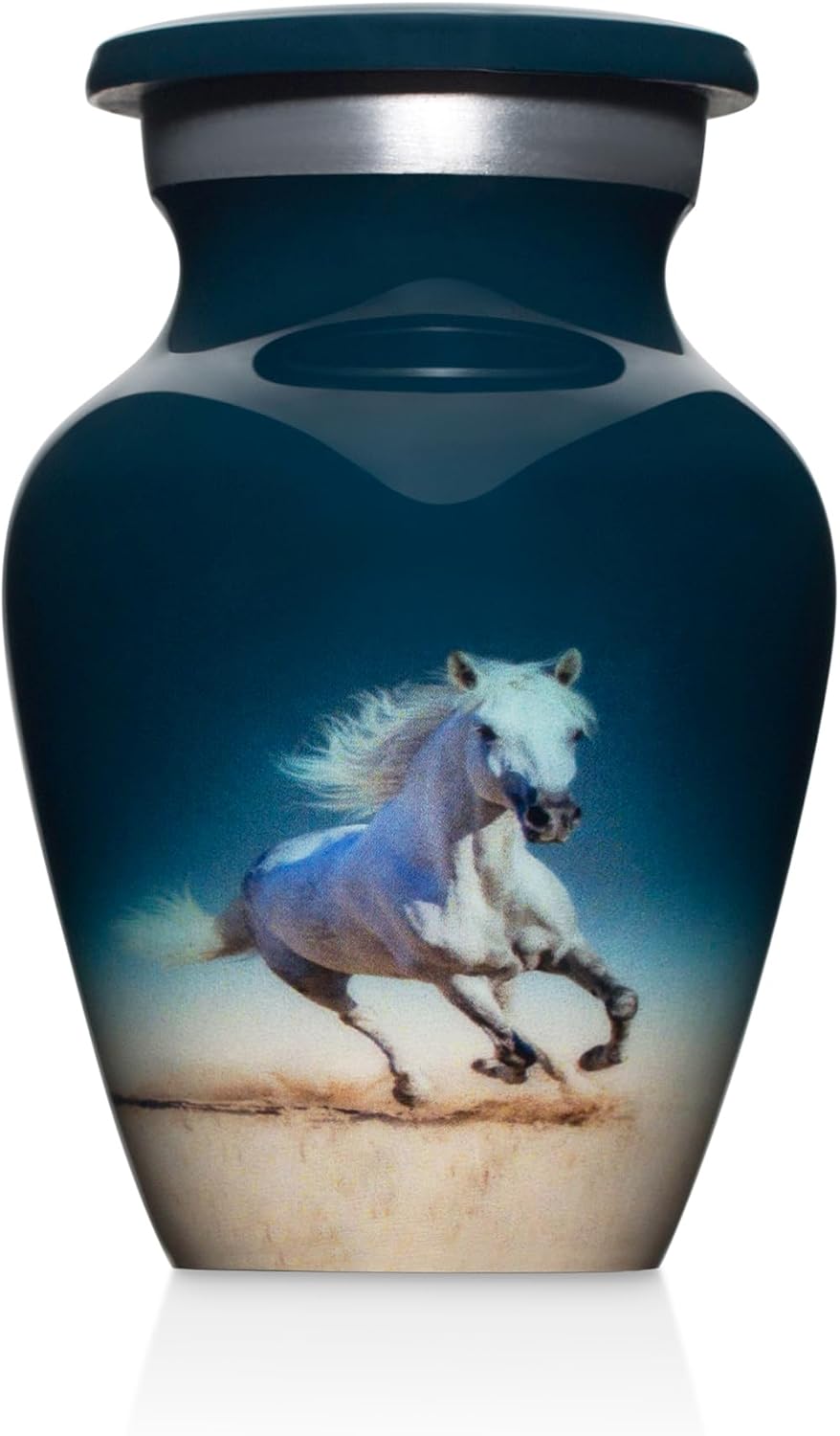 Horse Painted Cremation Urns for Men and Women Human Ashes - Keepsake Urn