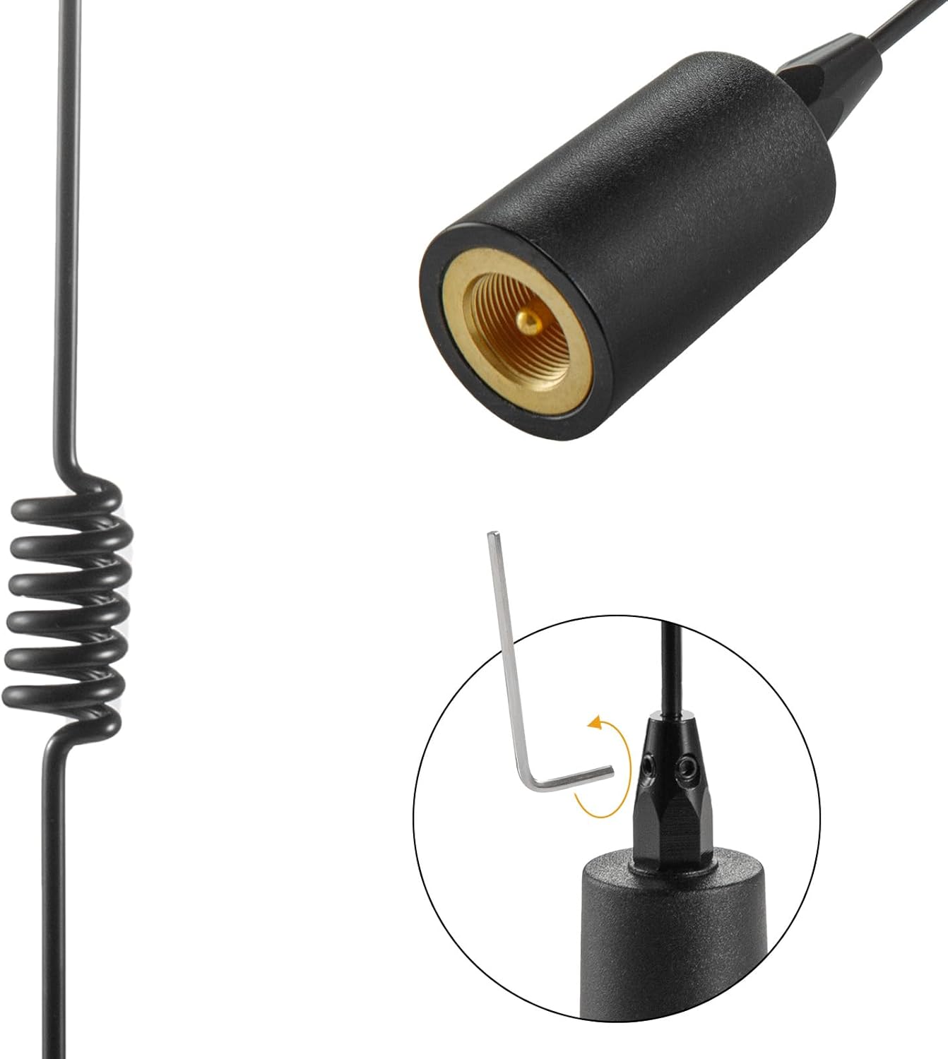 VHF Marine Radio Antenna 156-163MHz Super Strong Magnetic Base Antenna PL259 Connector with 16.5 Feet Low Loss Coaxial Cable for Boat Sailboat Yacht Marine Radio, Eifagur