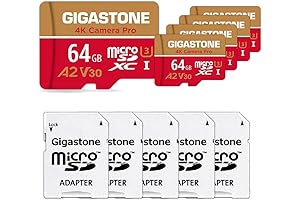 Gigastone 64GB 5-Pack Micro SD Card