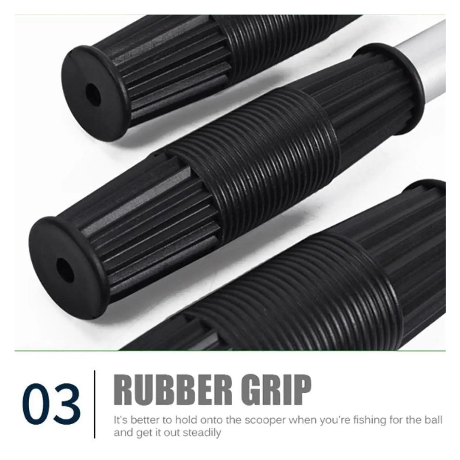 Einziehbare Golfball-Pickerschaufel, tragbares Retriever-Golfzubehör aus Edelstahl for eine effiziente Sammlung