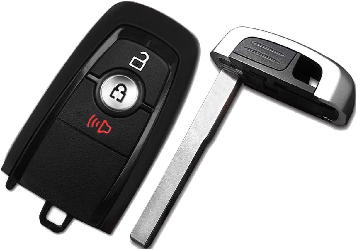 (M3N-A2C93142300) OEM for 2017-2018 Ford Ecosport Edge Fusion F-250 F-350 F-450 F-550 Super Duty 3 Buttons Programming Keyless Entry Smart Card Car Key Fob 315Mhz with HITAG Pro from WAKFLMS