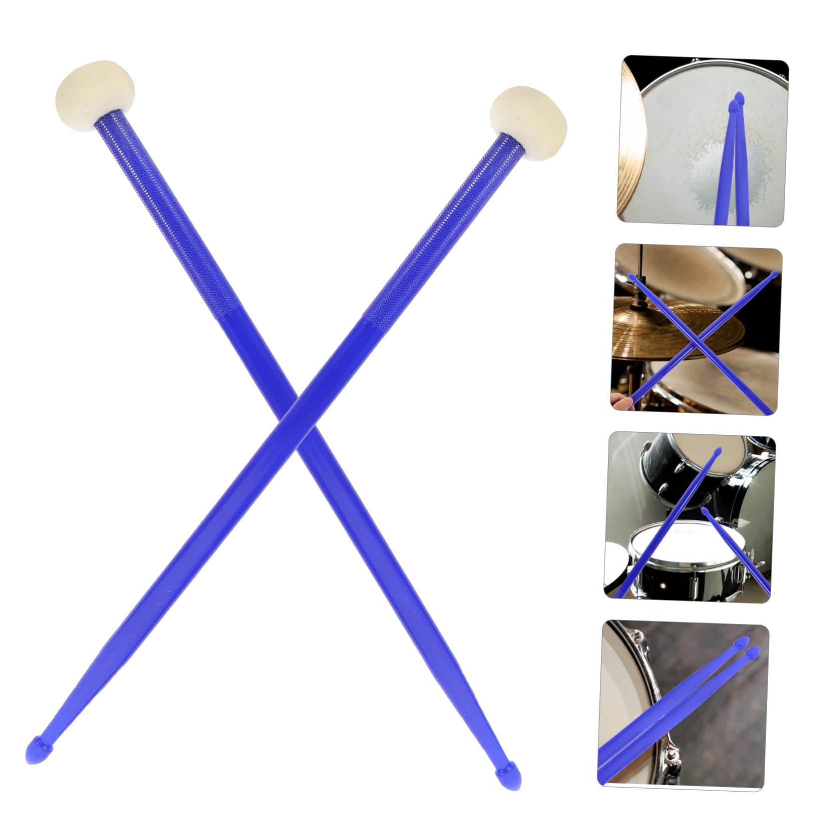 TOYANDONA 2paare Langlebige Doppelseitige Schlagzeugstöcke Vielseitige Und Praktische Drumsticks Für Jazz Snare Und Verschiedene Trommelstile Tiefblaue Farbe Für Percussion-enthusiasten