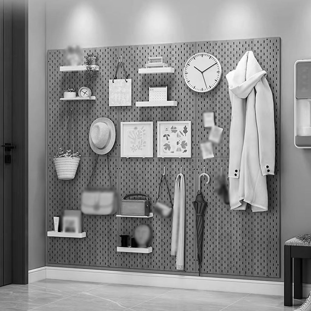 4er-Set Garagen Werkzeugaufbewahrungs Pegboard, Gaming Zimmer Ausrüstungsregal, Wandmontage(D)
