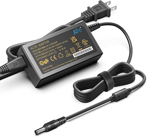 KFD Fuente de alimentación del adaptador de corriente continua de 18 V CA para Precor EFX 546 556 Fitness VILTROX VL-D640T 192T luz de video LED