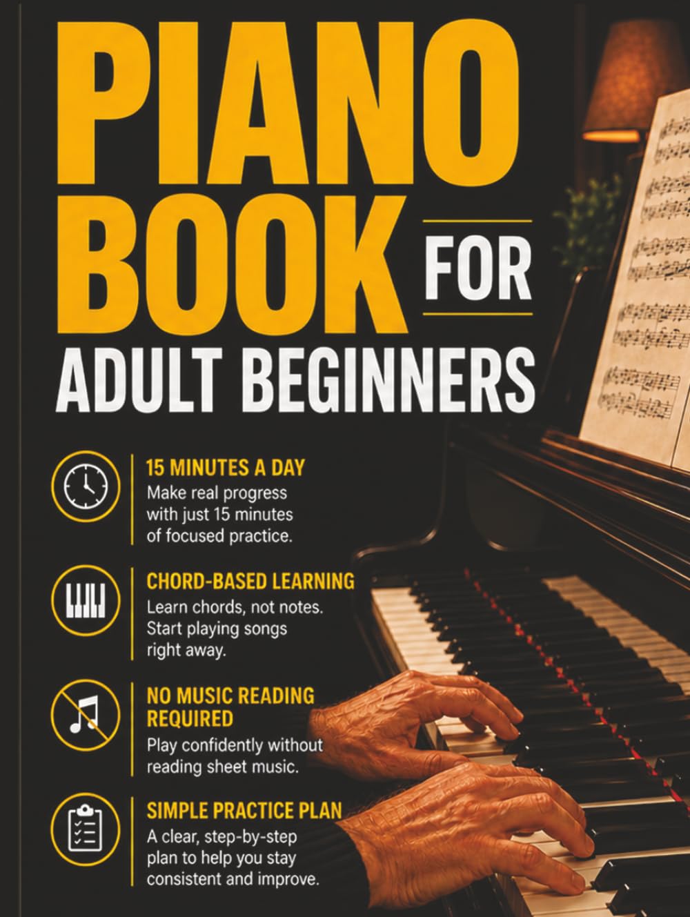 Apprendre le piano à la maison en 15 minutes par jour avec une méthode d'accords rapide