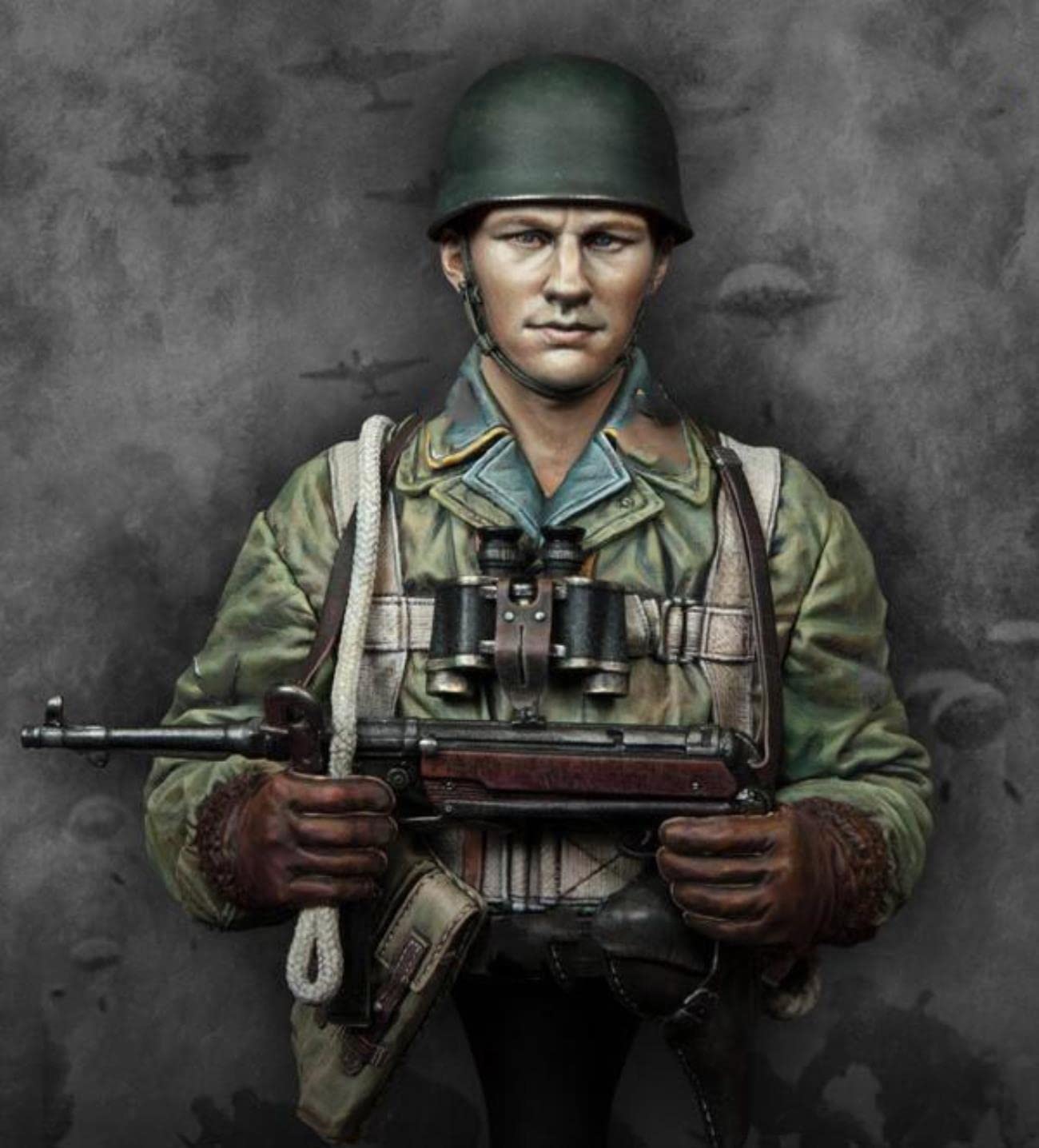Modele w skali 1/10 spadochroniarz żywiczny model biustu figurka z żywicy miniaturowy zestaw modeli do składania niepomalowany Unassambled