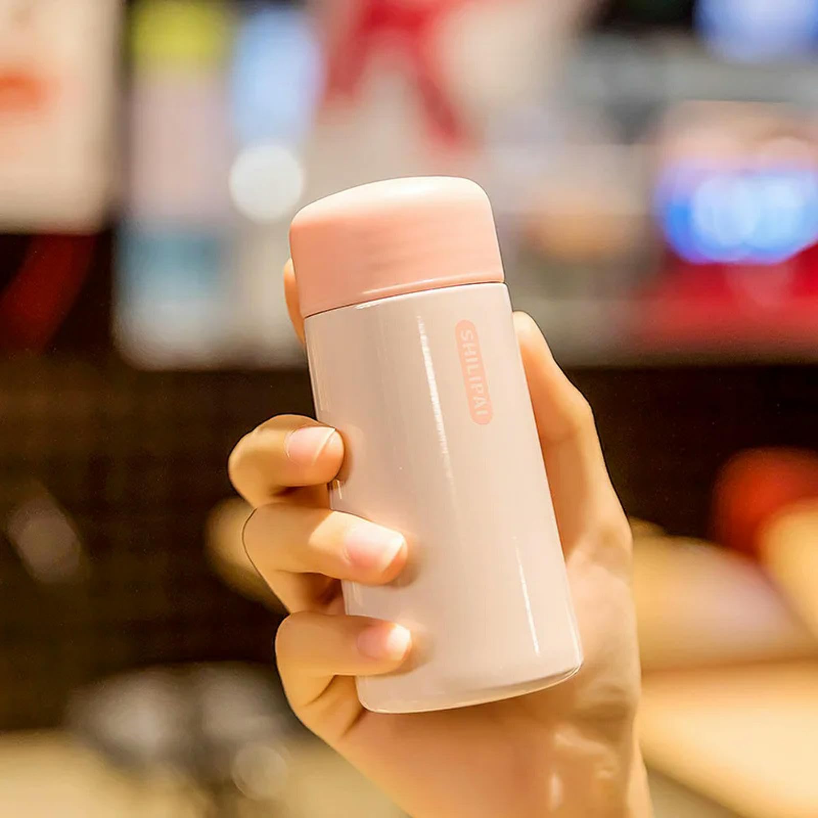 Kubek termos ze stali nierdzewnej ultrakompaktowy przenośny szczelny kubek na wodę naczynia do picia termos czajnik - 150 ml - niebieski