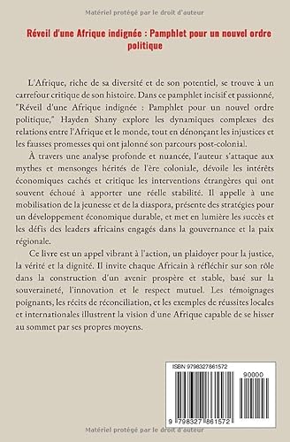 Réveil d’une Afrique indignée : Pamphlet pour un nouvel ordre politique (French Edition)