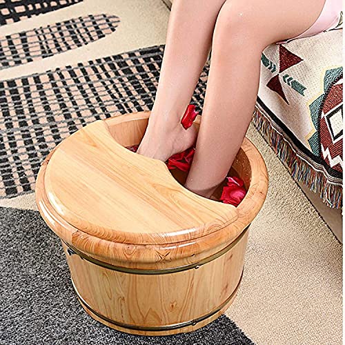 Spa de Pies Masajeador Tina de Madera con Tapa miniatura 4