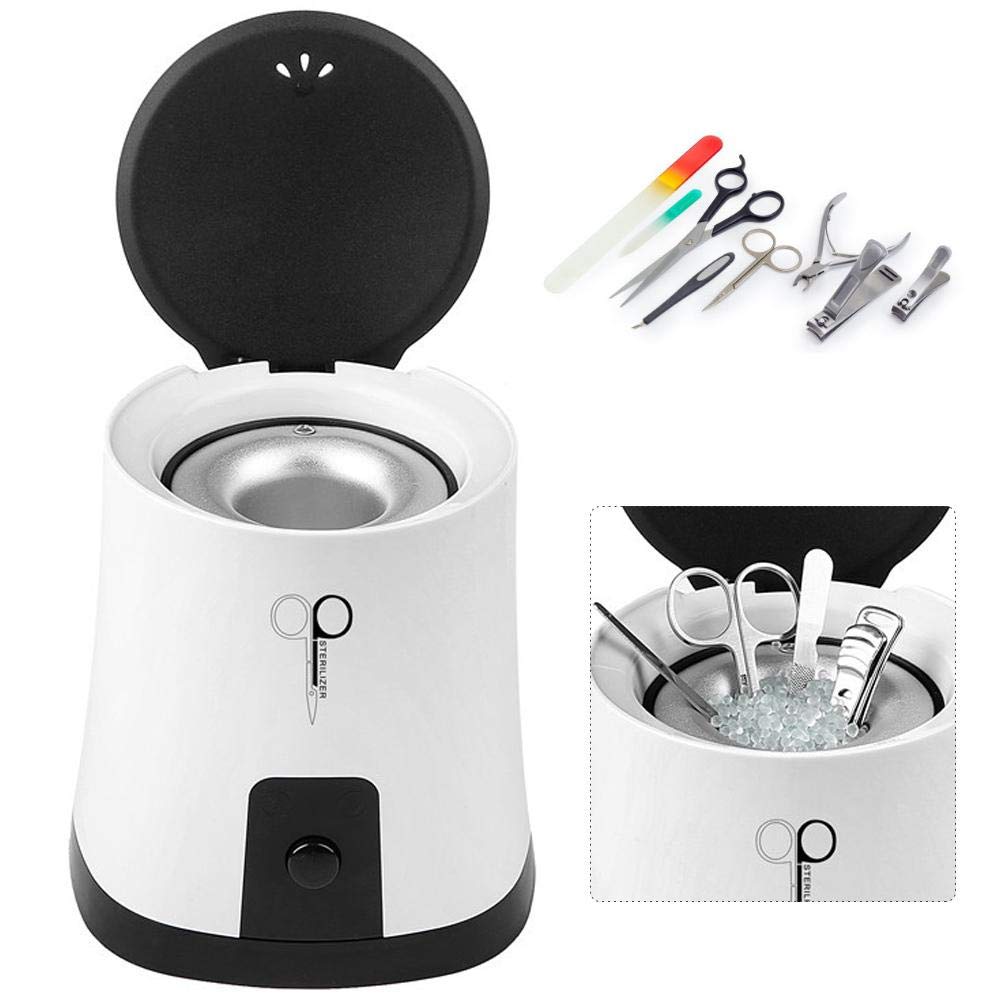ZJchao Sterilisator für Instrumente, Sterilisatorbox, Metallwerkzeugsterilisator, Desinfektionsbox zum Reinigen von Scheren, Pinzetten, Nagelknipsern und vielen anderen Werkzeugen