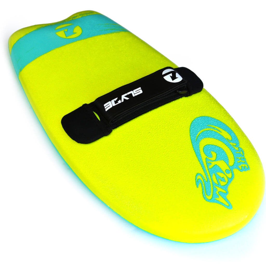SLYDE THE GROM ハンドボード 青/黄 約 45cm x 25cm The Slyde Grom Soft Top Handboard For Bodysurfing with Hand