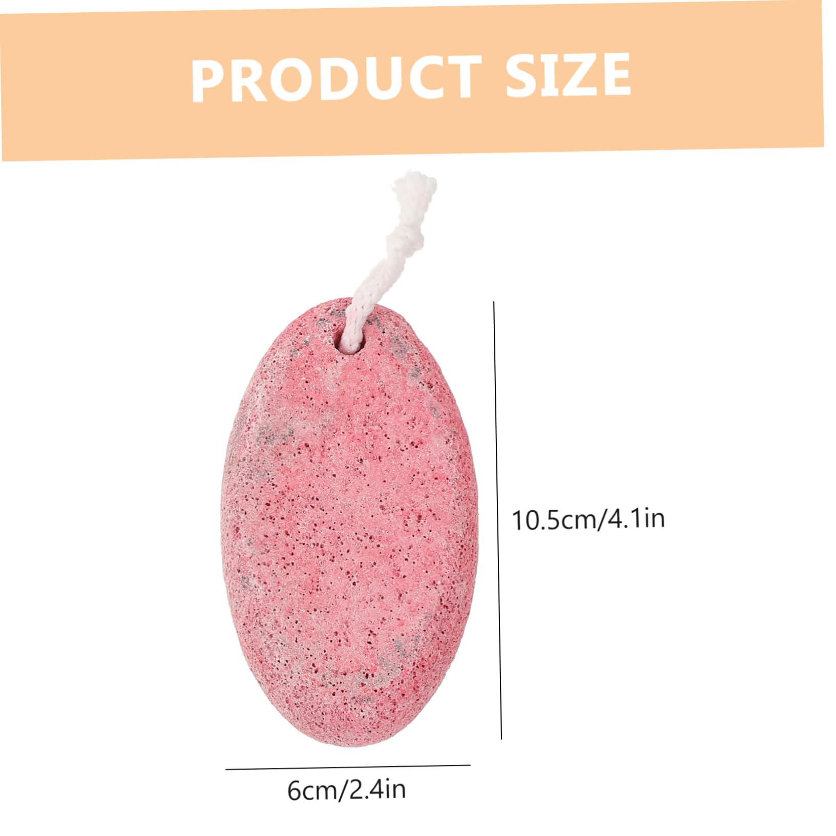 IWOWHERO 2 Pack Volcanic Foot Rub Stone with Pumice for Feet Scrub Exfoliate Remover Tools Random Color