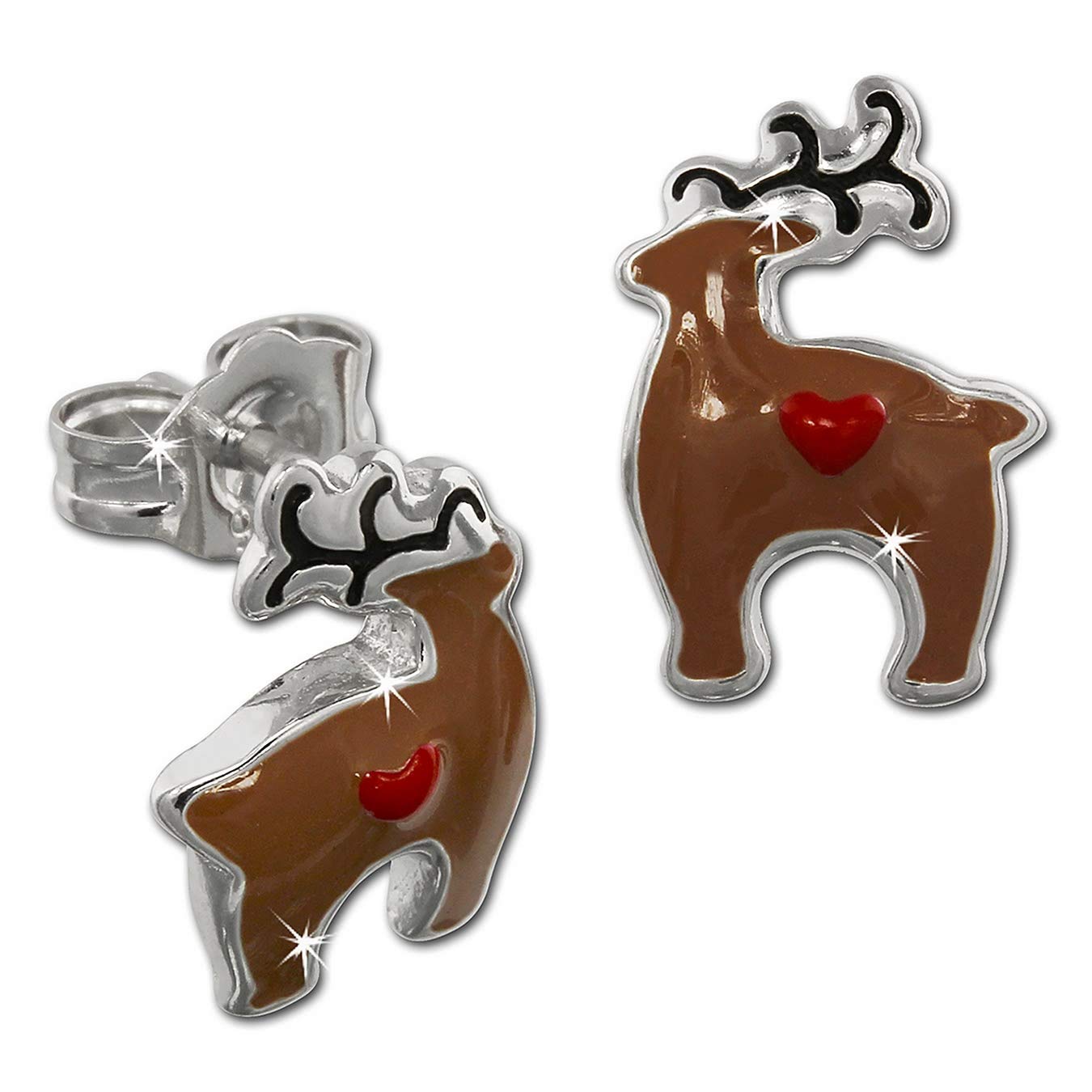 Teenie-WeenieD3SDO649X Children's Stud Earrings 925 Silver Choice of Motif