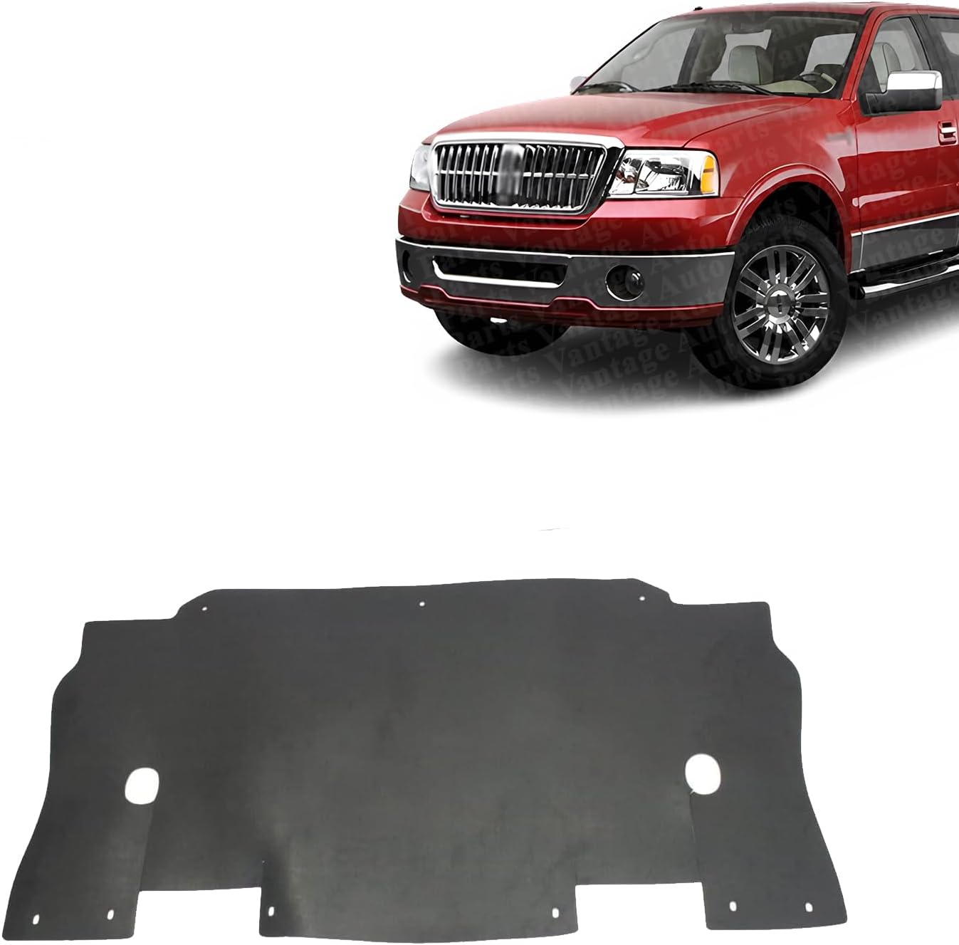 Front Engine Splash Shield Under Cover Compatible with Ford F-150/Lincoln Mark LT 2006-2008 | DIRECT REPLACEMENT | ‎6L3Z8327A | FO1228104