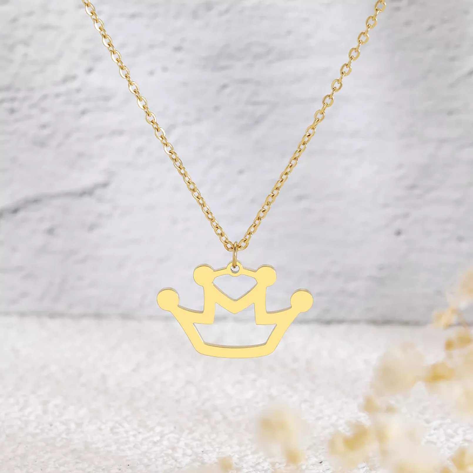 chenningshangmao@ Joyas Colgantes de Collar Collares exquisitos Mini Corona Colgantes Cadenas Gargantilla Collar de Moda para Mujer Joyería Fiesta Niños Regalos Navidad en el día de la Madre