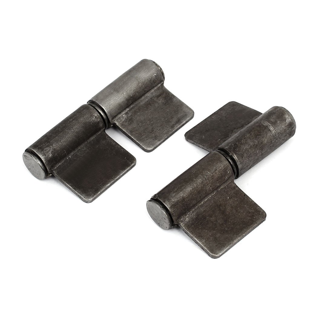 Sourcing Map 2pcs Charnière Pivot 60mm Longueur Métal 360 Degrés Rotatif Porte