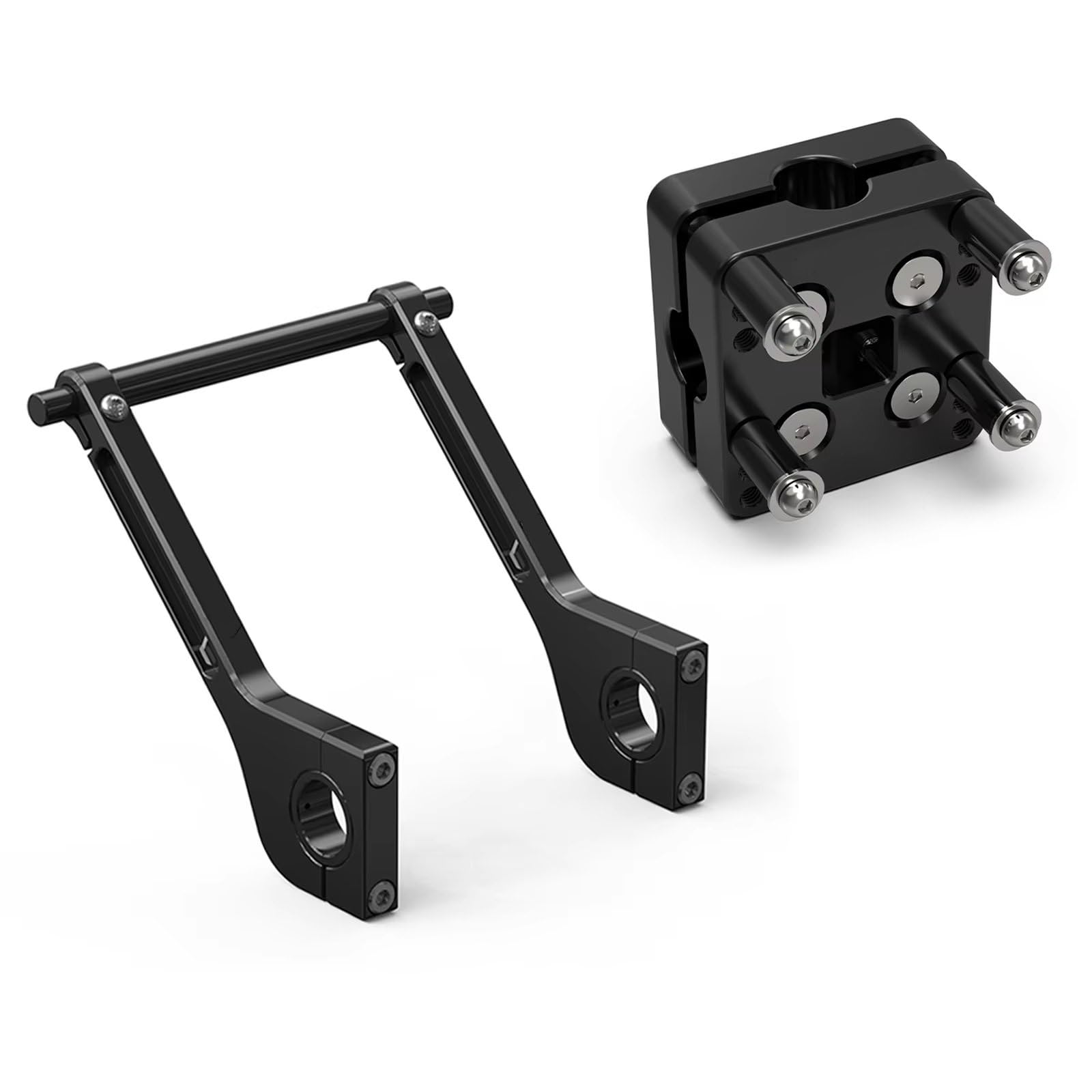 Soporte Navegación Placa Navegación GPS Teléfono para Motocicleta, Soporte para Yamaha YZ para YZF WRF 125 250 450 AMPS Brazos Montaje Roadbook(Set)