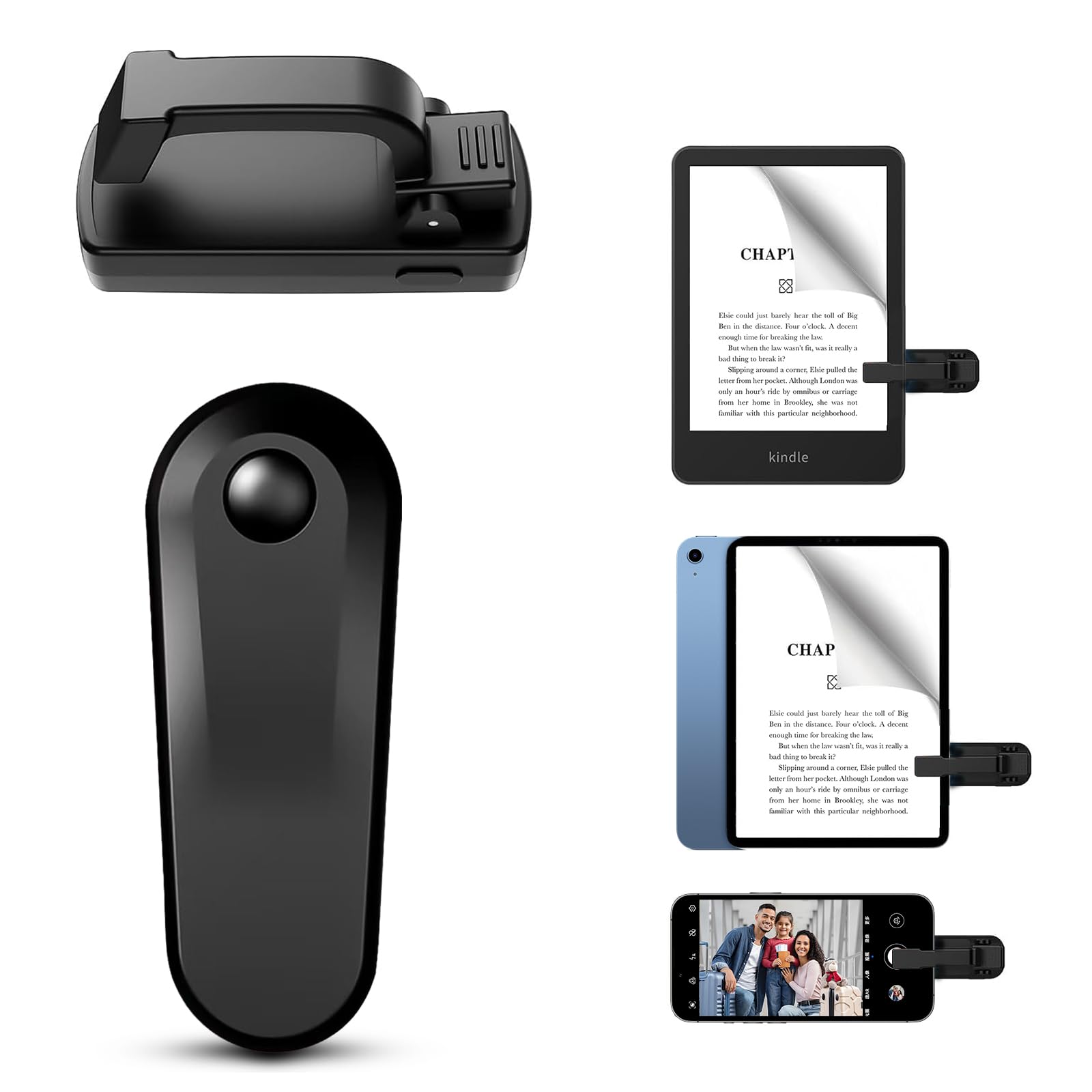 B.Tページ Amazon | MEISITONG Kindleページめくりリモコン、Bluetoothページ