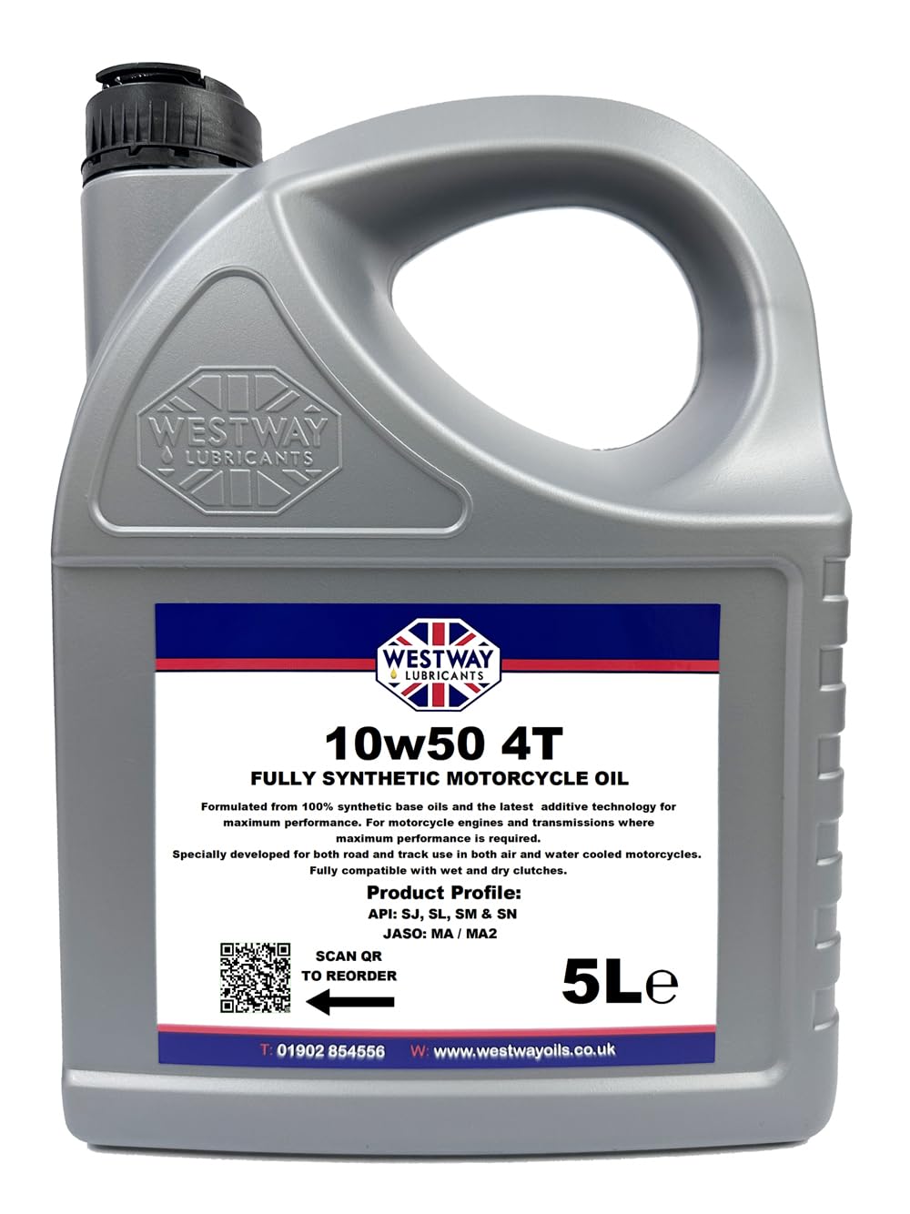 10w50 Motorcycle Oil Fully Synthetic API: SJ SL SM SN 5L 5 Litres