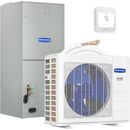 MrCool VersaPro 5 Ton 15.2 SEER2 Central Ducted Heat Pump Split System - Multiposition - R454B - 25ft Pre-Charged DIY Line Set Included