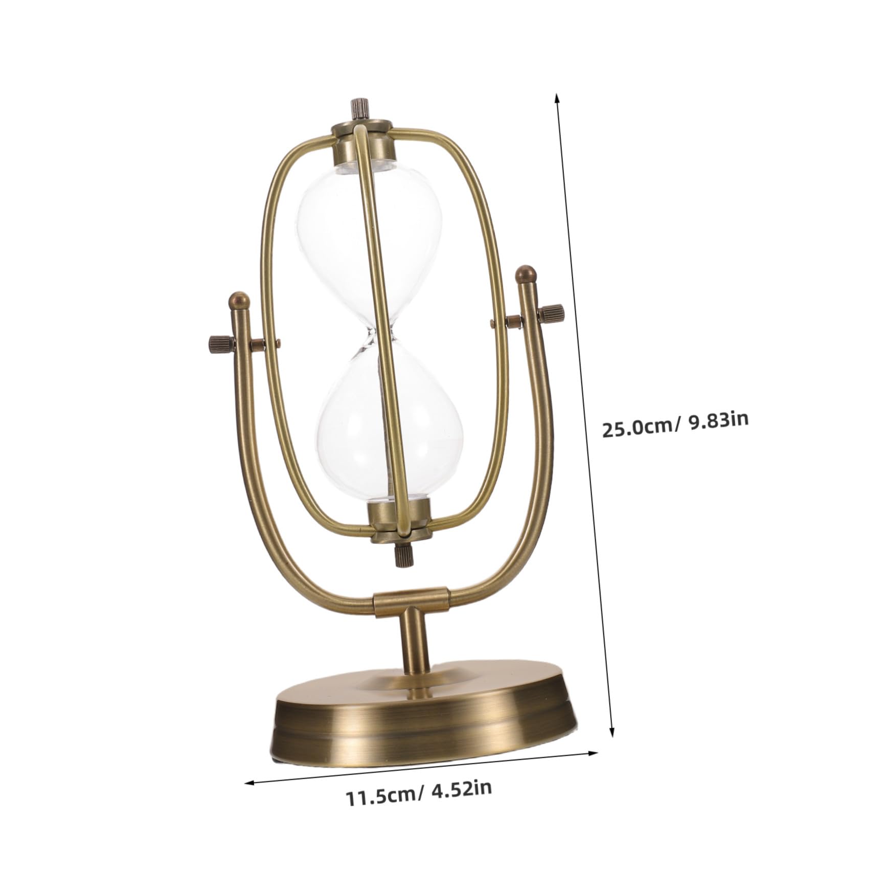 Reloj de Arena Rellenable para Bodas Vintage Rotación 360°