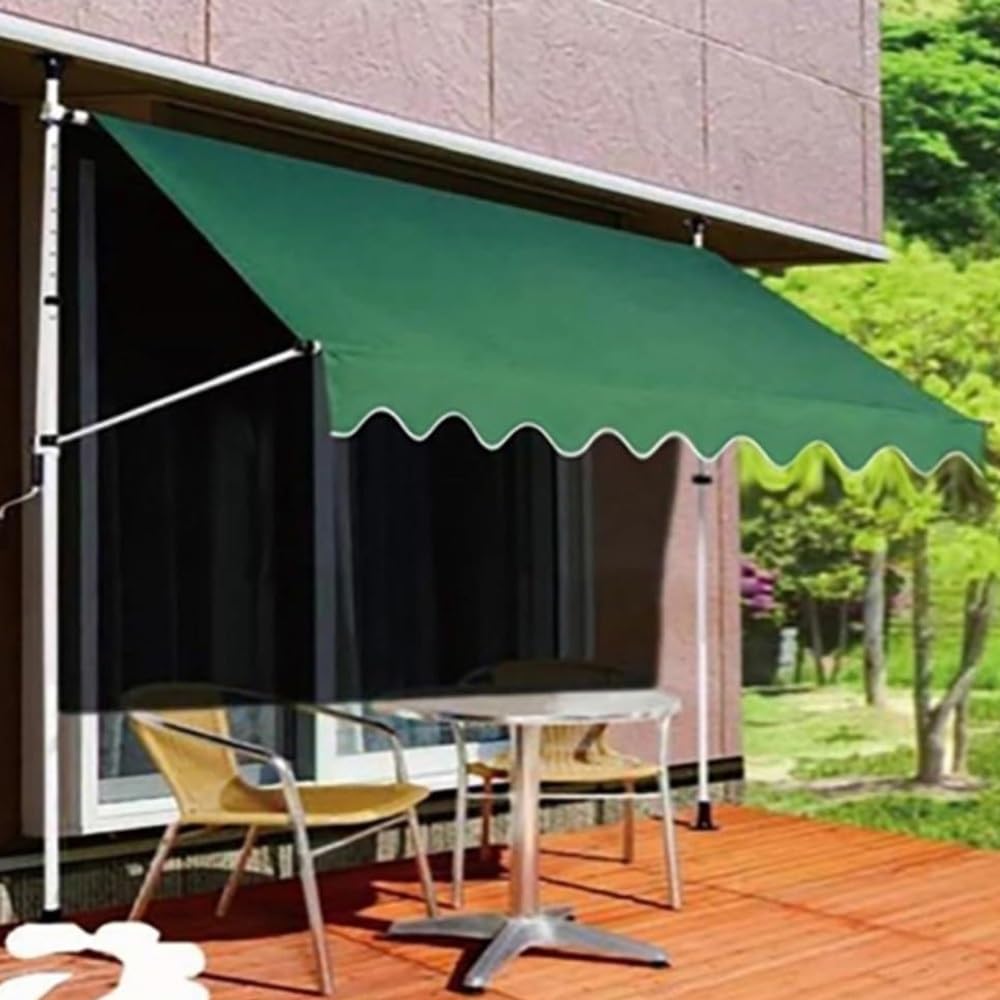 Verde Tessuto Di Ricambio Per Tenda Da Sole Terrazza, Ricambio Di Tessuto Per Tende Da Sole In Poliestere, Commerciale Telo Di Ricambio Per Tenda Da Sole, Resistente, Senza Telaio(10x8ft/3x2.4m