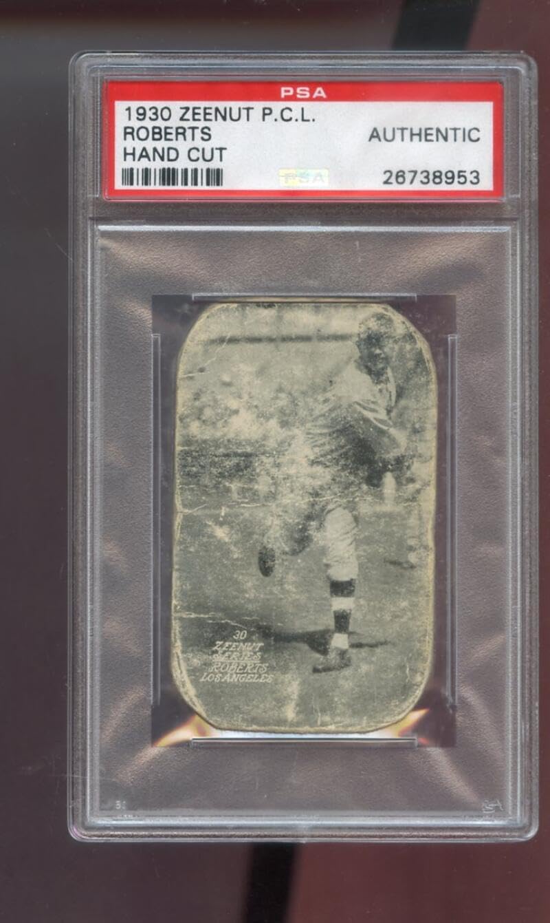 1930 Zeenut Zeenuts Red Roberts PSA AUTHENTIC Graded Baseball Card Pacific Coast League PCL P.C.L. Los Angeles Angels