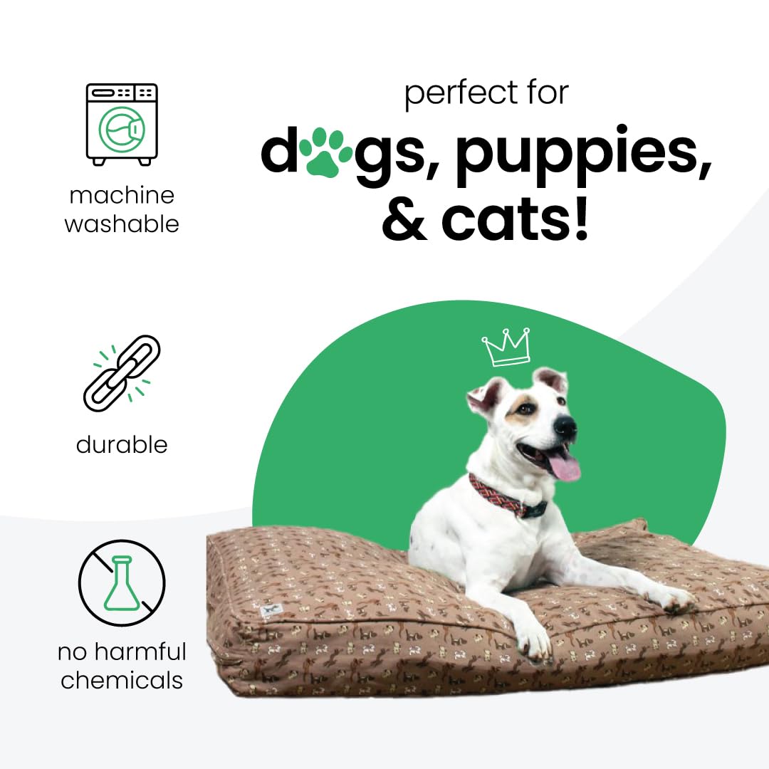 Molly Mutt Copriletto per cani da medio a grande, stampa Daysleeper - Misure 68 x 91 x 12,7 cm - 100% cotone - Durevole - Traspirante - Sostenibile - Lavabile in lavatrice