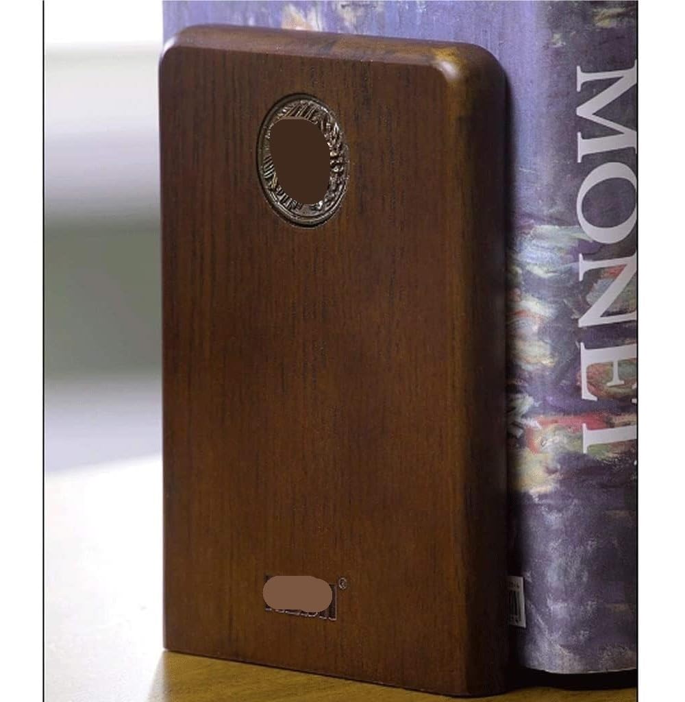 Sujetalibros para Casa Oficina Escuela Sujetalibros Elegantes Decoración De Madera Personalidad Tapones para Libros Sujetar para Estanterías