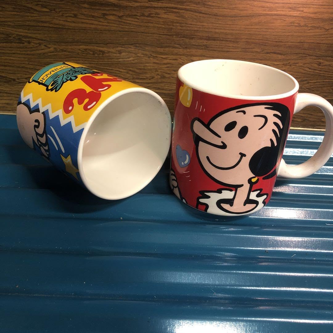 ポパイ&オリーブ　陶器製　ヴィンテージ　調味料入れ　置き物 ポパイ&オリーブ 陶器製 ヴィンテージ 調味料入れ 置き物