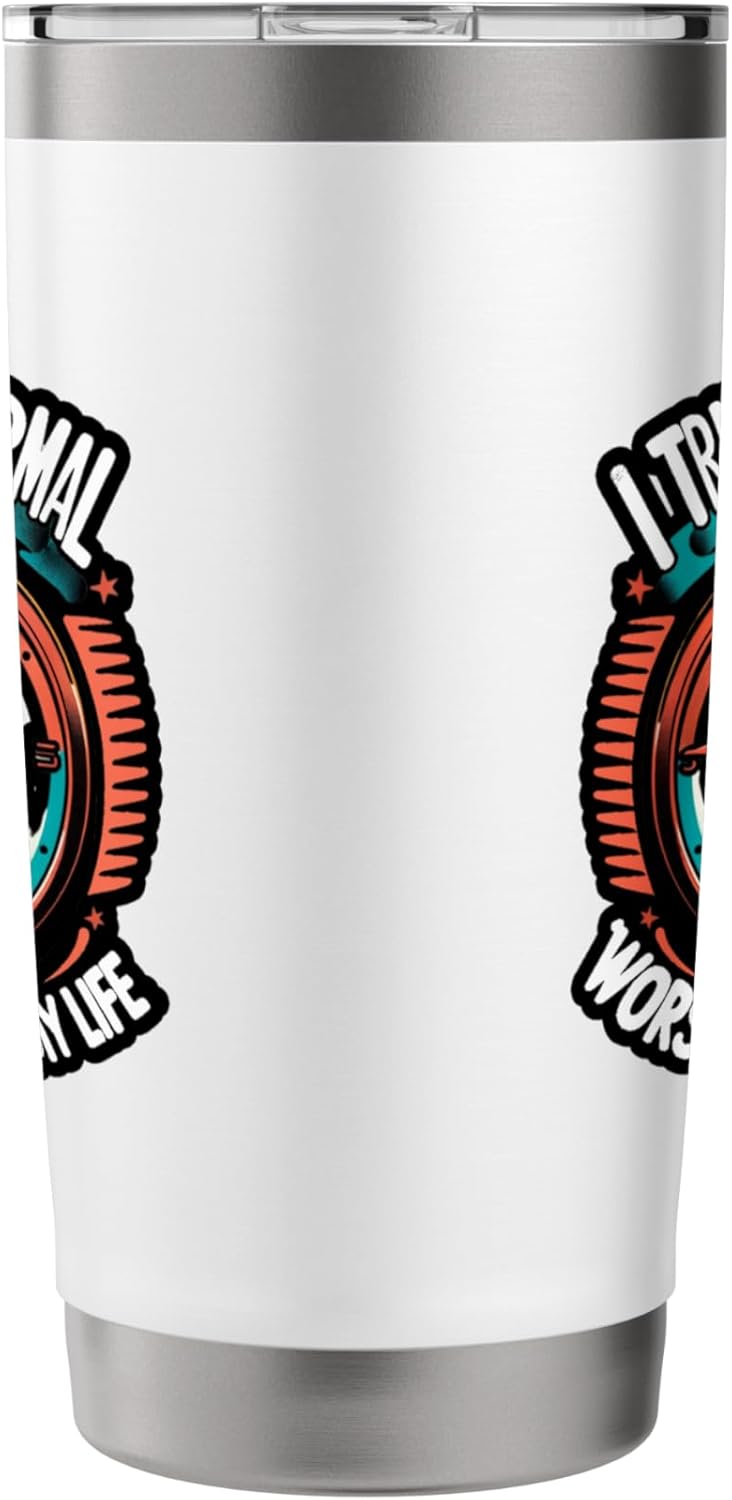 I Tried to be Normal, Worst 2 Minutes of My Life, Unique Stainless Steel Insulated Tumbler - Image 4